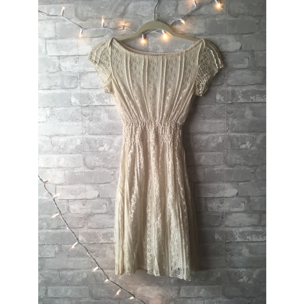 Charlotte Russe Traditional Lace Mini Dress